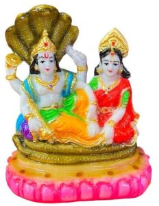 Stone Vishnu Laxmi Mata Statue 4 Inch for Religious