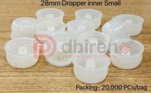 Plastic 28mm Dropper Inner Plug, Color : White, Brand Name : Dhiren