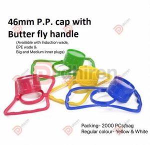 Plastic 46mm Butterfly Handle Cap, Color : Multi Color
