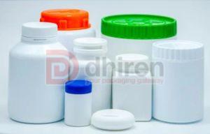 Dhiren Pharmaceutical HDPE Bottle, Color : White