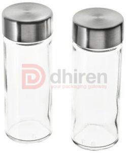 Transparent Glass Spice Jar, Brand Name : Dhiren