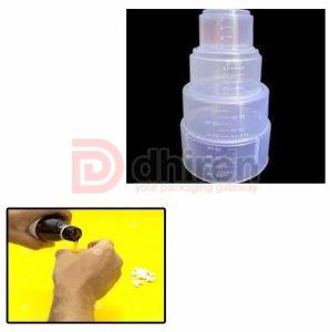 Transparent Plastic Measuring Cup, Brand Name : Dhiren 15 to 130mm