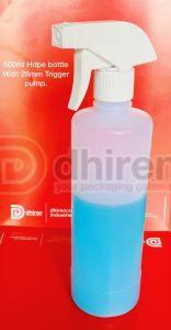 Plastic Trigger Spray Bottle, Color : White, Brand Name : Dhiren