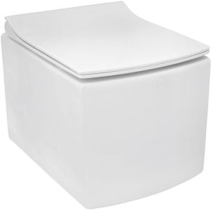 Helix Rimless Wall Hung With Uf Seat Cover Toilet