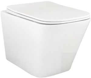 Rimless Wall Hung With Uf Seat Cover Toilet