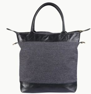 Charcoal Twill Urban Tote Bag