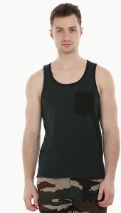 Men Bottle Green Summer Tank