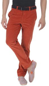 Cotton Solid Men Classic Styled Corduroy Pants