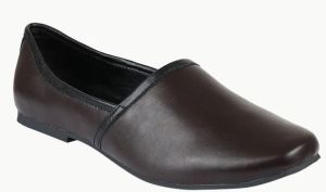 Mens Dark Brown Faux Leather Jutti