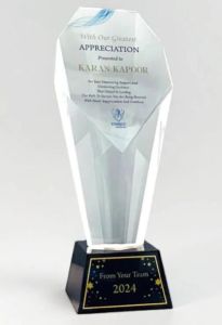 Crystal Exclusive Trophy with Crown Ugi 538