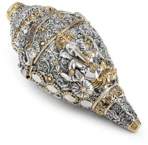 Ganesh Shankh Large Dual Tone