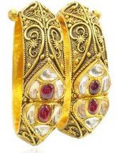 Damiana Antique Gold Bangles