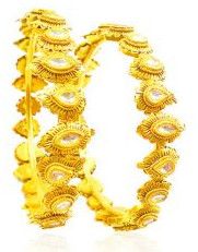 Damien Antique Gold Bangles