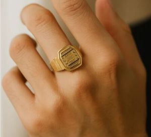 Classic Mens Daily Wear Gold Ring