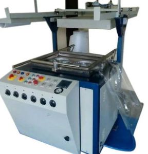 Electric Polished Thermocol Plate Making Machine, Color : Blue
