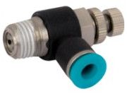 Brass Plated / PBT Male Flow Control Valve