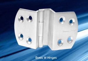 Brass W Hinges for Doors, Cabinet