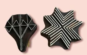 Unique Handcrafted Wooden Printing Block 5 Inch