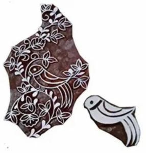 Double Color 6 Inch Fancy Wooden Printed Block