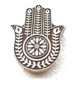 Hand Shape Wooden Printing Block