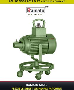 Semi Automatic Polished Ramato Heavy Duty Flexible Shaft Grinder
