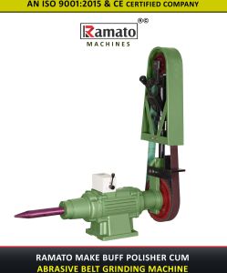 Ramato Single Side 50 X 2000 Mm Abrasive Belt Grinder Bench Polisher