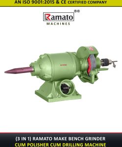 Ramato Heavy Duty Bench Grinder Cum Polisher Cum Drill Machine