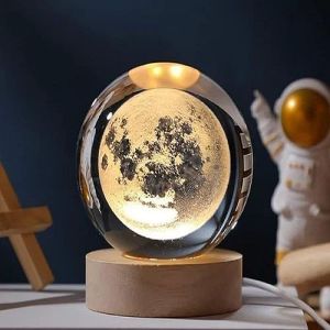3D Crystal Ball Night Lamp, Power Source : USB for Decorative
