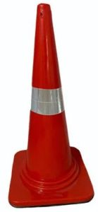 PVC Traffic Cones, Color : Orange, Weight : Lightweight