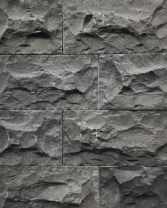 Bush Hammered Basalt Cladding Stone, Color : Black