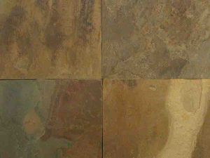 Bush Hammered California Gold Slate Stone Slab, Color : Brown