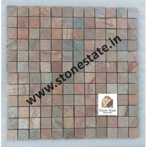 Copper Quartzite Mosaic Tiles