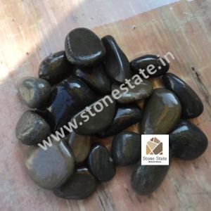 Non Polished Pebble Stone Random Mix, Stone Form : Solid