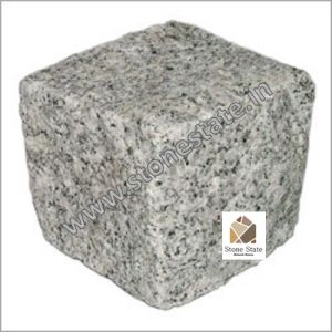 Rough-Rubbing Sadar Ali Granite Cobble Stone, Color : Grey 10X10CM