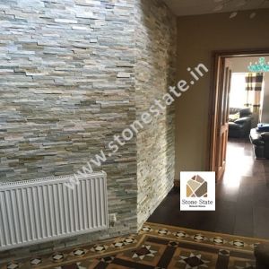 Non Polished Stone Cladding Panel, Color : Black, Brown Silver