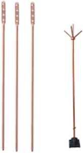 Polished Solid Copper Rods For Earthing System 10, 20 Mm