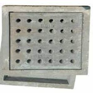Square RCC Drain Cover, Color : White 300 X 300 Mm for Construction