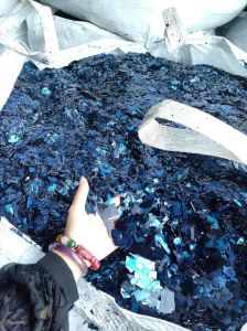 Broken Solar Silicon Wafer