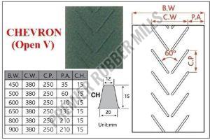 EP / NN RUBBER Chevron Conveyor Belt, Style : Modern