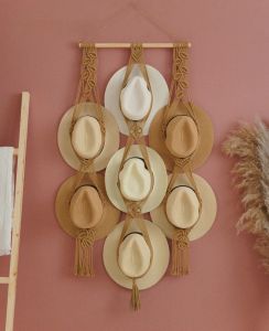 Macrame Cat/hat Hanger