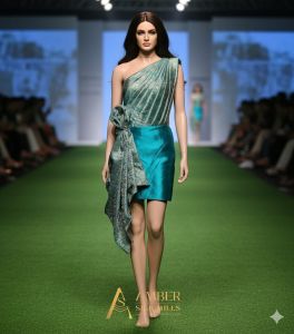 Zari Flower Jacquard Brocade Fabric