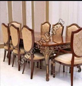 Solid Wood 8 Seater Dining Table, Shape : Rectangular