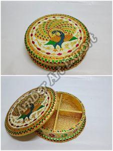 Printed Polished Corporate Dry Fruits Gift Box Antique
