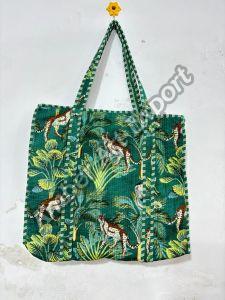 Cotton Hand Bags, Color : Yellow for Shopping