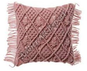Cotton Designer Macrame Cushion Cover, Brand Name : Amber