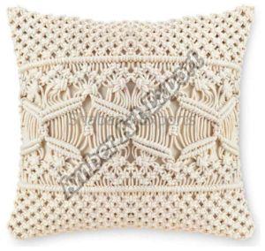Handmade Cotton Macrame Cushion Cover, Brand Name : Amber Standard