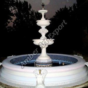 Polished Marble Stone Fountain, Brand Name : Amber