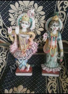 Marble Stone Radhe Krishna Statue, Brand Name : Amber Not Specified