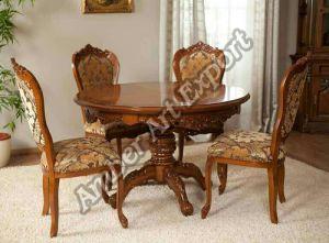 Solid Wood Round Dining Table Traditional Standard