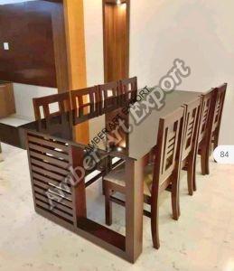 Sheesham Wood 6 Seater Dining Table Modern